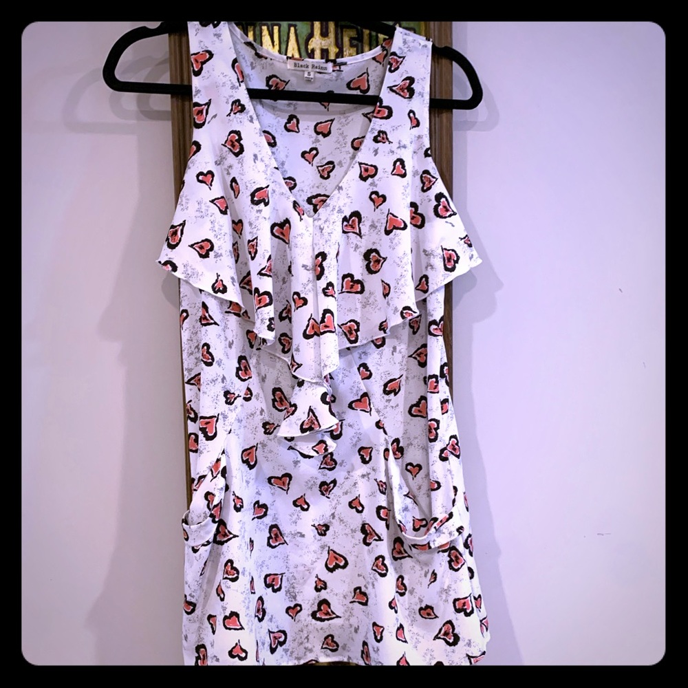Black Rainn heart long tuinc